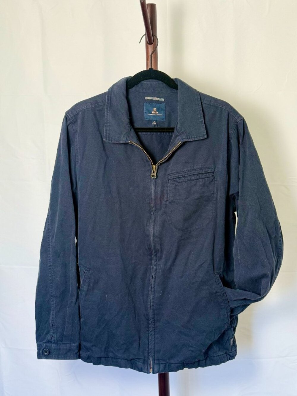 Roark | Navy Zip Up Jacket Workwear Utility | Size L